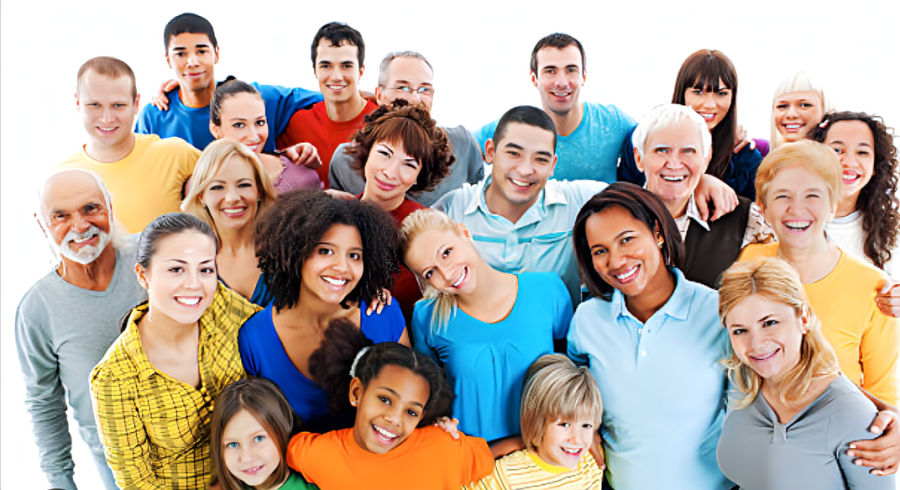 GROUP OF PEOPLE BELIEVING
