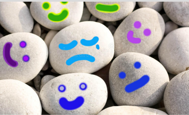 Rocks with faces