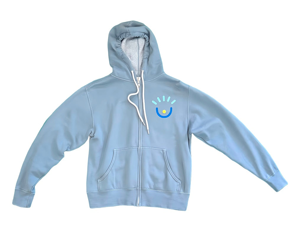Hoodie - Misty Blue – Calm the mind. Make grounded decisions. Show