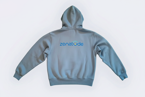 Zenatude Misty Blue Hoodie - Back